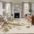 thumbnail image 1 of Spring Easter Area Rugs 6'x9', Small Throw Rugs for Kitchen Dining room, Country Bunny Chick Floral Butterflies Burlap Indoor Outdoor Rug Non-Slip Low Pile Carpet Runner Reversible Floor Mats, 1 of 8