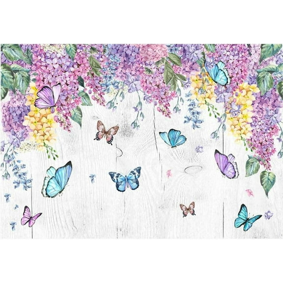 Spring Easter Backdrop Garden Grass Flowers Kid Newborn Background Wooden Board Baby Shower Party r Banner Photo Booth Props