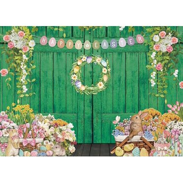 Darzheoy Happy Easter Banner Backdrop, 71