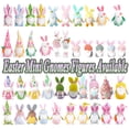 thumbnail image 1 of Spring Easter Bunny Door Wreath Decoration, Soft Polyester Plush Bunny Ornament for Entrance, Table, and Shelf, Cute Seasonal Hanging Decor for Home Easter Holiday, HAODEJW, Green, 1 of 8
