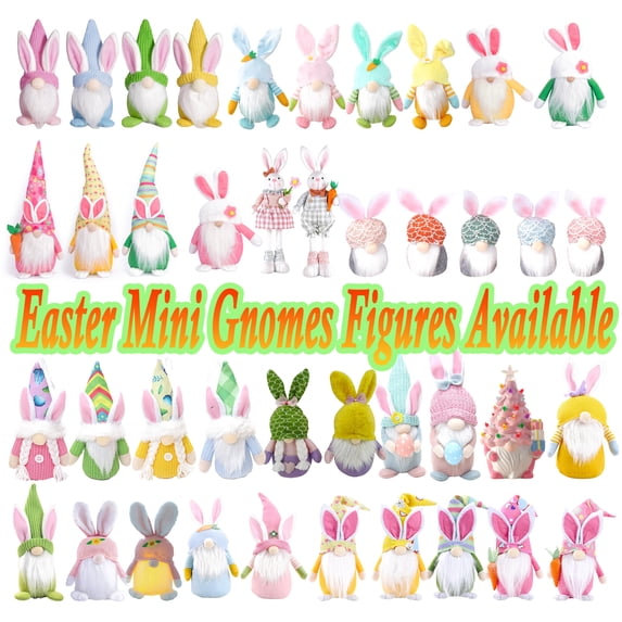 Spring Easter Bunny Door Wreath Decoration, Soft Polyester Plush Bunny Ornament for Entrance, Table, and Shelf, Cute Seasonal Home Holiday Hanging Decor, HAODEJW, Green