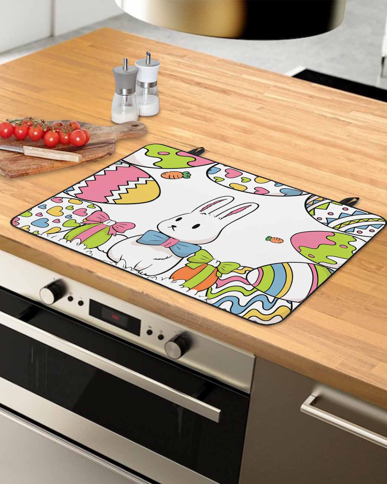 Spring Easter Bunny Stove Top Covers for Electric Stove, Heat