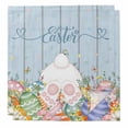 thumbnail image 1 of Spring Easter Cloth Napkins, Rabbit Ears Foot Colorful Eggs Wooden Plank Washable and Reusable Dinner Napkins Set of 2, Table Napkin for Kitchen Party Birthday Wedding Hotel Housewarming 20"x20", 1 of 9