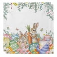 thumbnail image 1 of Spring Easter Cloth Napkins, Rabbits Eggs Botanical Floral Leaf Butterfly Washable and Reusable Dinner Napkins Set of 2, Table Napkin for Kitchen Party Birthday Wedding Hotel Housewarming 20"x20", 1 of 9