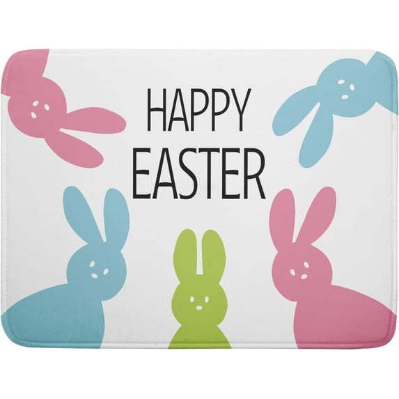 Spring Easter Dish Drying Mats for Kitchen Counter 18×24 Inch Cute Bunny Rabbit Large Microfiber Drying Mat Kitchen Accessories Dish Rack Mat Drainer Pad Washable Absorbent