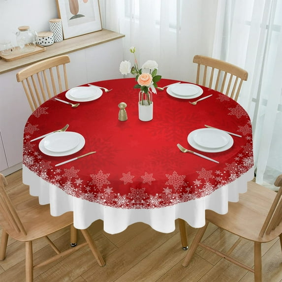 Autumn Maple Leaf Texture Round Tablecloth Wedding Hotel Table Cover Holiday Dining Table Waterproof Tablecloth