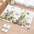thumbnail image 1 of Spring Easter Entryway Rug 2'x3'&nbsp; Non Slip Front Door Mats, Country Bunny Chick Floral Butterflies Watercolor Entrance Rugs Indoor Outdoor Carpet, Floor Mats Small Area Rug for Bedroom Kitchen, 1 of 8