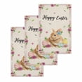 thumbnail image 1 of Spring Easter Kitchen Dish Towels for Drying Dishes Set of 3, Watercolor Flowers Cute Rabbits Eggs Leaf Beige Waffle Weave Microfiber Hand Tea Bathroom Towels Quick Dry & Absorbent Towel 15.7x23.6, 1 of 7