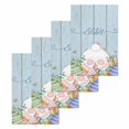 thumbnail image 1 of Spring Easter Kitchen Dish Towels for Drying Dishes Set of 4, Rabbit Ears Foot Colorful Eggs Wooden Plank Waffle Weave Microfiber Hand Tea Bathroom Towels Quick Dry & Absorbent Towel 15.7x23.6, 1 of 7