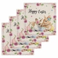 thumbnail image 1 of Spring Easter Kitchen Dish Towels for Drying Dishes Set of 4, Watercolor Flowers Cute Rabbits Eggs Leaf Beige Waffle Weave Microfiber Hand Tea Bathroom Towels Quick Dry & Absorbent Towel 12x12, 1 of 7