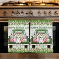 thumbnail image 1 of Spring Easter Kitchen Towels Set of 1, Easter Eggs Bunny Truck Botanical Wooden Absorbent Dish Towels for Kitchen, Microfiber Hand Towel, Quick Drying Tea Towel for Cleaning Decorative Dishcloths, 1 of 7