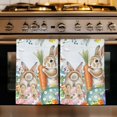 thumbnail image 1 of Spring Easter Kitchen Towels Set of 1, Rabbit Eggs Eucalyptus Leaf Floral Butterfly Absorbent Dish Towels for Kitchen, Microfiber Hand Towel, Quick Drying Tea Towel for Cleaning Decorative Dishcloths, 1 of 7
