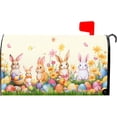 thumbnail image 1 of Spring Easter Mailbox Covers Bunny and Eggs Easter Mailbox Cover Magnetic Standard Size 21x25 Inch Butterfly Floral Mailbox Cover Flowers Letter Post Box Cover Wrap Garden Yard Home Decor for Outdoor, 1 of 6