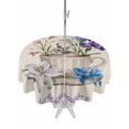 thumbnail image 1 of Spring Easter Outdoor Tablecloth - 54 Inch Round Dining Table Cover, Retro Rabbit Cup Botanical Purple Leaves Waterproof Outdoor Table Cloth with Umbrella Hole & Zipper for Picnic/Patio/Party, 1 of 7