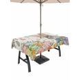 thumbnail image 1 of Spring Easter Outdoor Tablecloth - 54x80 Inch Rectangle Dining Table Cover, Country Retro Rabbit Eggs Tree Branches Waterproof Outdoor Table Cloth with Umbrella Hole & Zipper for Picnic/Patio/Party, 1 of 7