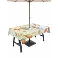 thumbnail image 1 of Spring Easter Outdoor Tablecloth - 60x84 Inch Rectangle Dining Table Cover, Bunny Carrots Eggs Floral Botanical Colorful Waterproof Outdoor Table Cloth with Umbrella Hole & Zipper for Picnic/Patio, 1 of 7