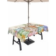 thumbnail image 1 of Spring Easter Outdoor Tablecloth - 60x84 Inch Rectangle Dining Table Cover, Rabbits Eggs Eucalyptus Branches Flowers Waterproof Outdoor Table Cloth with Umbrella Hole & Zipper for Picnic/Patio/Party, 1 of 7