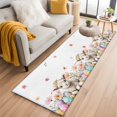 thumbnail image 1 of Spring Easter Sheep 2'x6' Runner Rug, Colorful Eggs Floral Botanical Washable Non-Slip Area Rugs for Hallway Kitchen Floor Bedroom Entryway, StainResistant Laundry Carpet Decoration Indoor Mat, 1 of 9