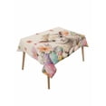 thumbnail image 1 of Spring Easter Sheep Rectangle Tablecloth, Colorful Eggs Floral Botanical Rustic Waterproof & StainResistant Tablecloth, Washable Oil-proof Table Cover for Dining/Party/Wedding/Camping/Buffet 52x70 In, 1 of 9