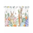 thumbnail image 1 of Spring Easter Sheer Curtains 39 Inch Length 2 Panels Set for Living Room/Bedroom, Rabbits Eggs Botanical Floral Leaf Butterfly Kitchen Curtains Grommet Curtains Window Treatments 27.5"x39"x2, 1 of 7