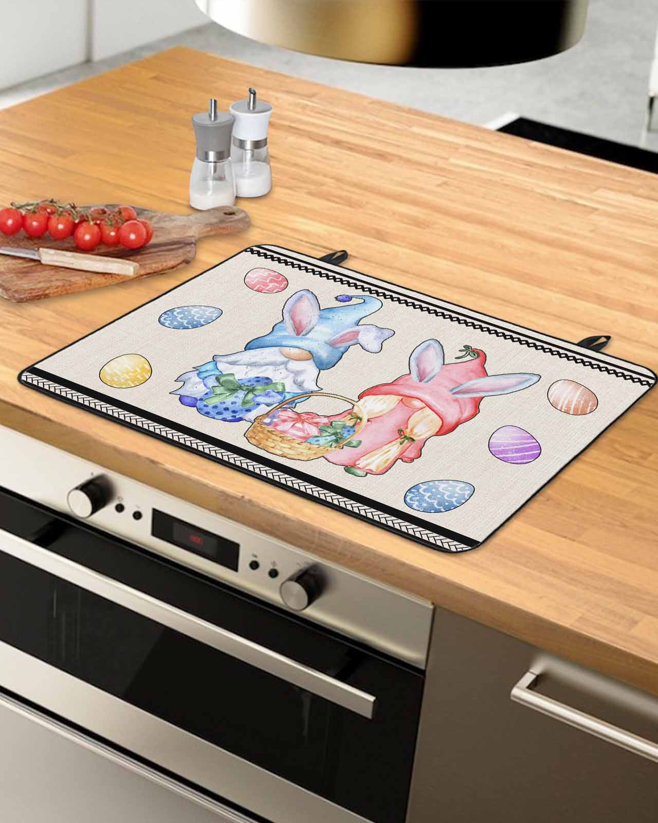 Spring Easter Stove Top Covers for Electric Stove, Heat Insulation