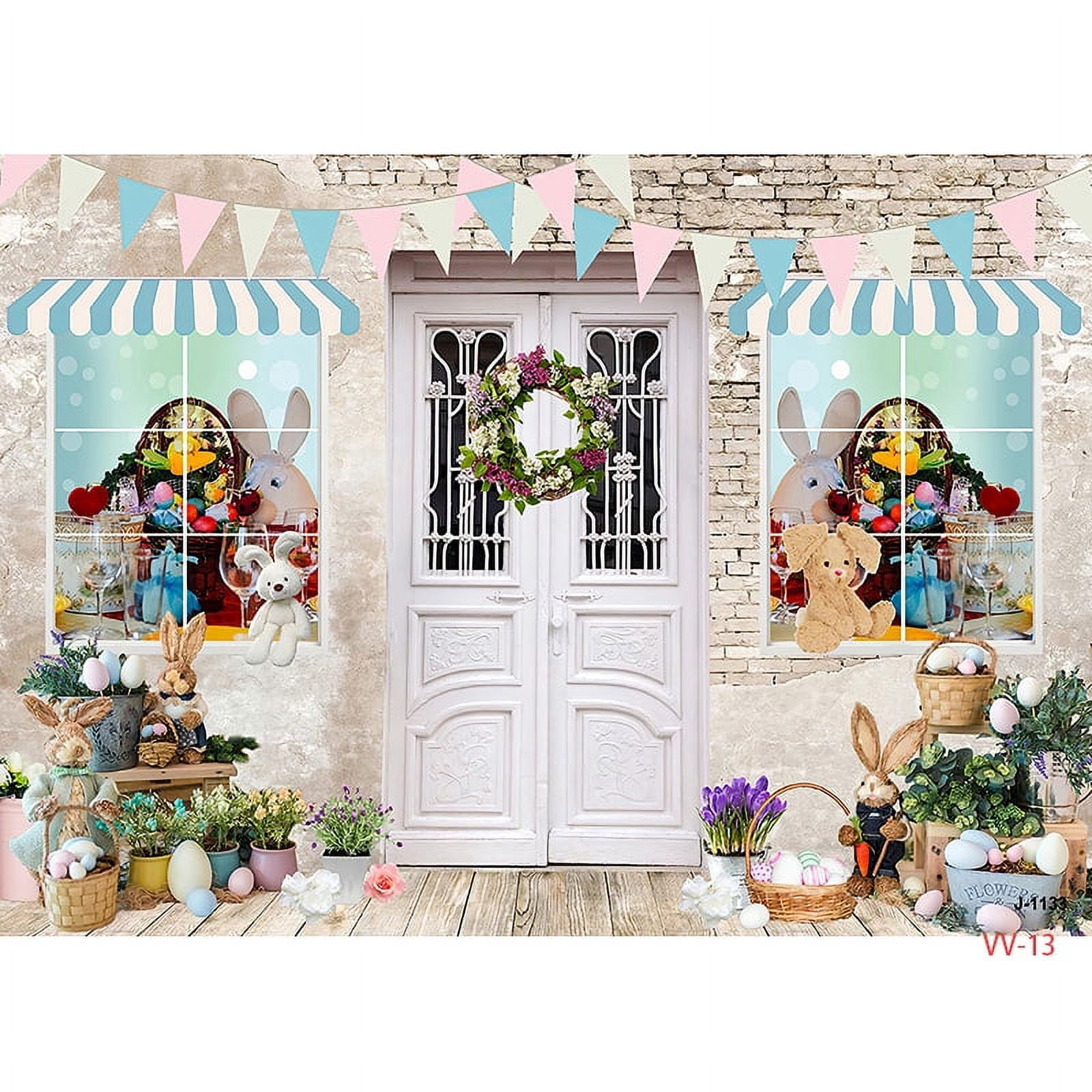CHAIYA 7X5FT Easter Backdrop Spring Easter Photography Backdrop Easter Party Decor - View #6