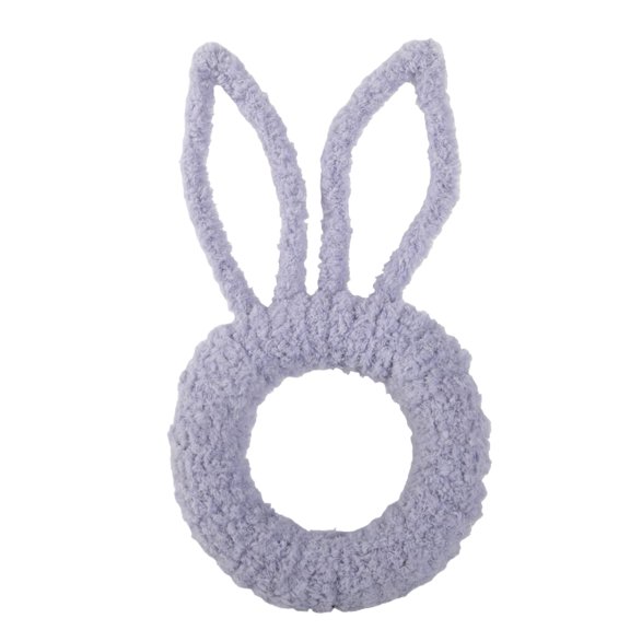 Spring Easter Wreath - Artificial Flower Bunny Head Shaped Design With Lifelike Florals, Construction For Long - Lasting Use - Ideal For Front Door, Indoor Wall, Mantel,