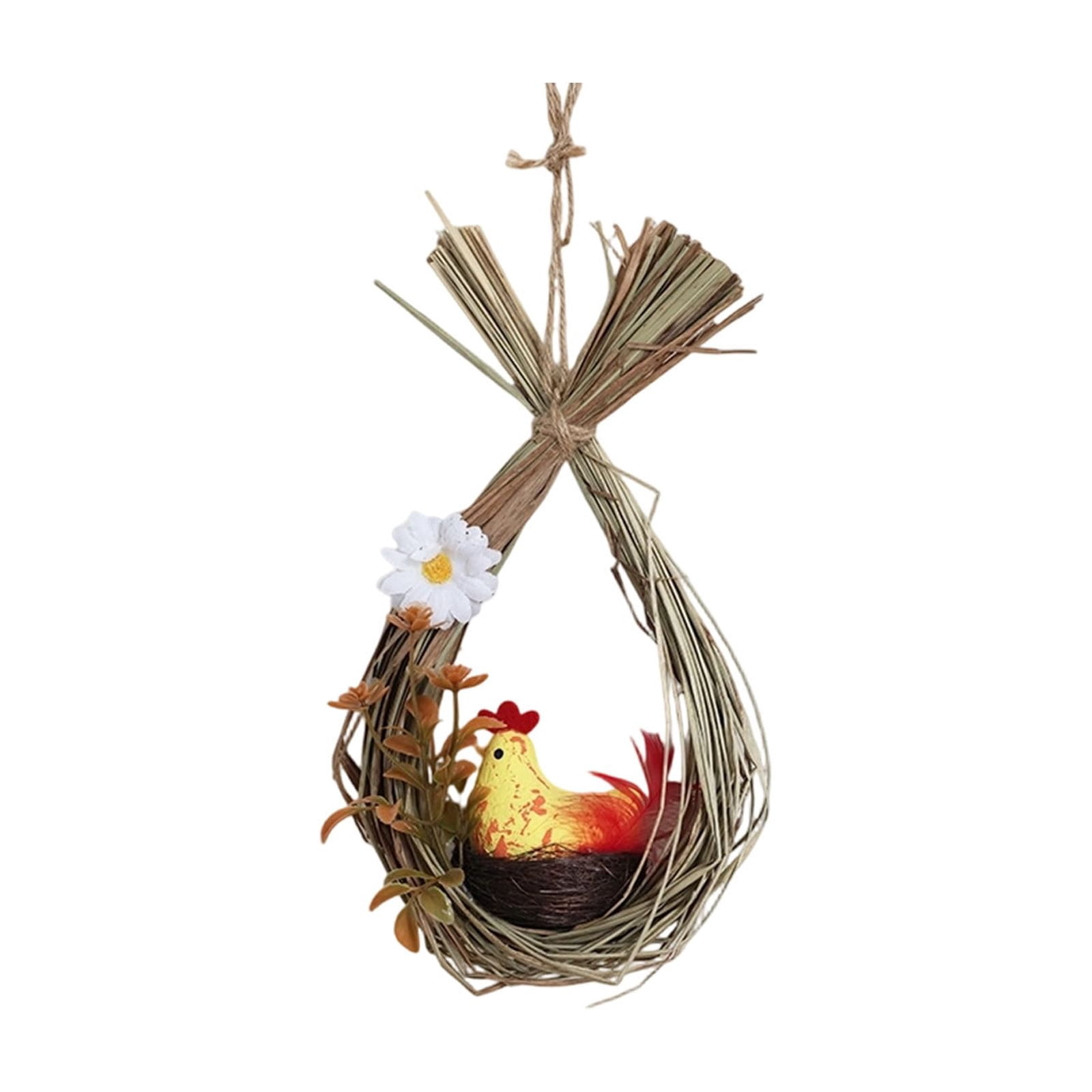 Spring Animal Wreath Spring Easter Wreath with Artificial Easter Bunny Animal Wreath for ...