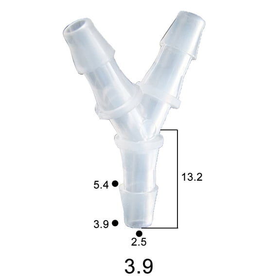 Spring Efficient and Y-Shaped Tee Connector Hose Barb Fitting for Drip 3.9mm Y Tee
