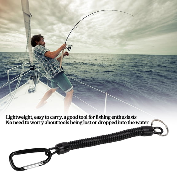Spring Elastic Tether: Waterproof Portable Security Rope for Kayaks, Boats Climbing, Easy Use
