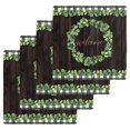 thumbnail image 1 of Spring Eucalyptus Leaves Kitchen Dish Towels for Drying Dishes Set of 4, Farmhouse Botanical Brown Wood Waffle Weave Microfiber Hand Tea Bathroom Towels Quick Dry & Absorbent Towel 12x12, 1 of 7