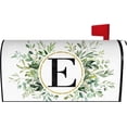 thumbnail image 1 of Spring Eucalyptus Leaves Monogram Letter E Mailbox Cover Magnetic 25.5x21 Inch, Family Last Name Initial Post Letter Box Covers, Spring Summer Seasonal Outdoor Yard Garden Oversized Mailbox Decor, 1 of 1