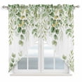 thumbnail image 1 of Spring Eucalyptus Leaves Swag Valances for Windows 2 Pack, Kitchen Window Curtains 36 Inch Length, Green Summer Botanical Privacy Swag Curtains for Living Room/Bathroom with Rod Pocket 36"x36", 1 of 8