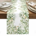 thumbnail image 1 of Spring Eucalyptus Leaves Table Runner - 72 Inch Long, Kitchen Dining Table Runner Dresser Scarves, Green Summer Botanical Farmhouse Decor for Coffee Tables Wedding Party Banquet, 1 of 8