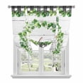 thumbnail image 1 of Spring Eucalyptus Leaves Tie Up Curtains for Windows, Adjustable Balloon Window Shades, Farmhouse Botanical Gray Wood Kitchen Window Treatments Adjustable Roll Up Curtain for Basement/Nursery 52"x45", 1 of 8