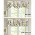thumbnail image 1 of Spring Eucalyptus Sunflower Lavender Kitchen Curtains Balcony Adjustable Roman Blinds Small Short Curtain for Living Room, 1 of 6