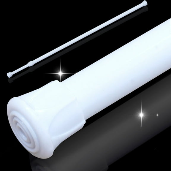 Spring Extendable Telescopic Net Voile Tension Curtain Rail Pole Rod Rods, Aluminum alloy, for Kitchen Cupboard Bathroom Window, 55cm-90cm/22-35.5inch