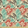 thumbnail image 1 of Spring Fabric by the Yard, Butterfly in Various Color Summer Wings Mother Nature Themed Illustration, Decorative Upholstery Fabric for Sofas and Home Accents, Multicolor by Ambesonne, 1 of 5