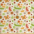 thumbnail image 1 of Spring Fabric by the Yard, Jolly Smiling Cartoon Caterpillar and Ants Concept with Spring Flowers and Leaves, Upholstery Fabric for Dining Chairs Home Decor Accents, Multicolor by Ambesonne, 1 of 4