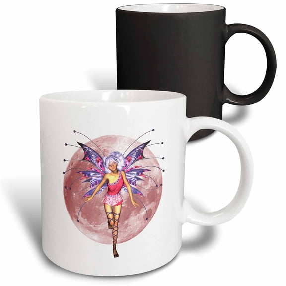 3drose, Spring Fairy Moon, 11oz Magic Transforming Mug