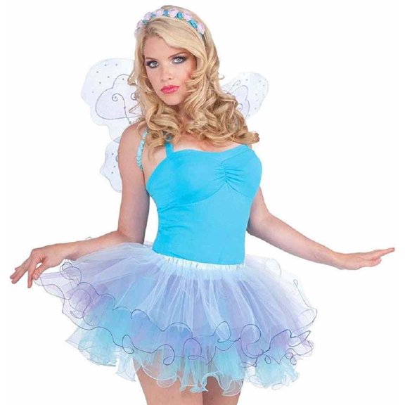 Spring Fairy Ruffled Tutu Skirt Fantasy Fancy Dress Halloween Costume Accessory