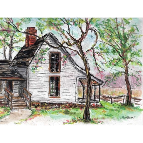 Spring Farmhouse Poster Print by Todd Williams