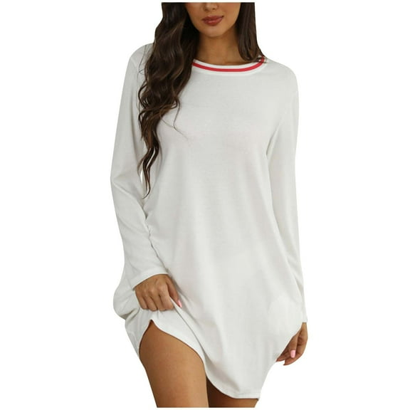 Spring Fashion!DianGeFu Plus Size Fall Long Sleeve Tees,Fashion Women's Long Sleeve V-Neck Pocket Solid Casual Solid Blouse Shirt,White,XL