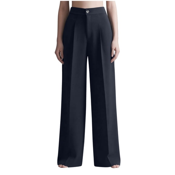 Spring Fashion Must Haves Trousers for Women Solid Color High Waisted Wide Leg Trousers Pants Trousers Women Fall Clothes My Items