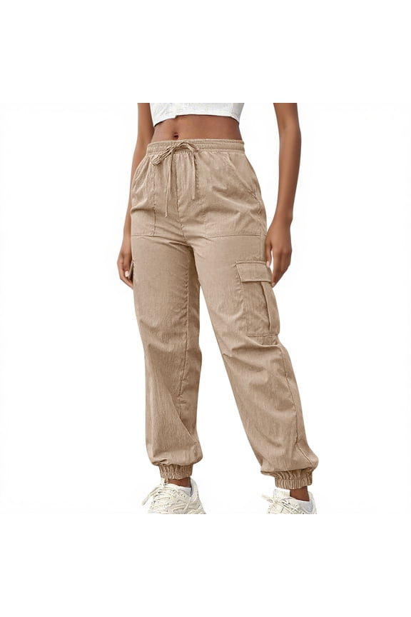 Spring Fashion Must Haves Trousers for Women Trendy High Waisted Trousers Solid Color Wide Leg Trousers Pants Casual My Items