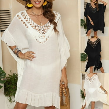 Spring Fashion Savings AXXD Black Swimsuit Cover Up Women Bathing Suit Cover Up For Beach Pool Swimwear Crochet Dress