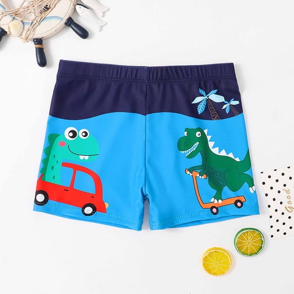 Spring Fashion Savings AXXD Boys Swimwear Swimsuit Print Bathing Shorts Flat Angle Swim Trunks With Pants Rope