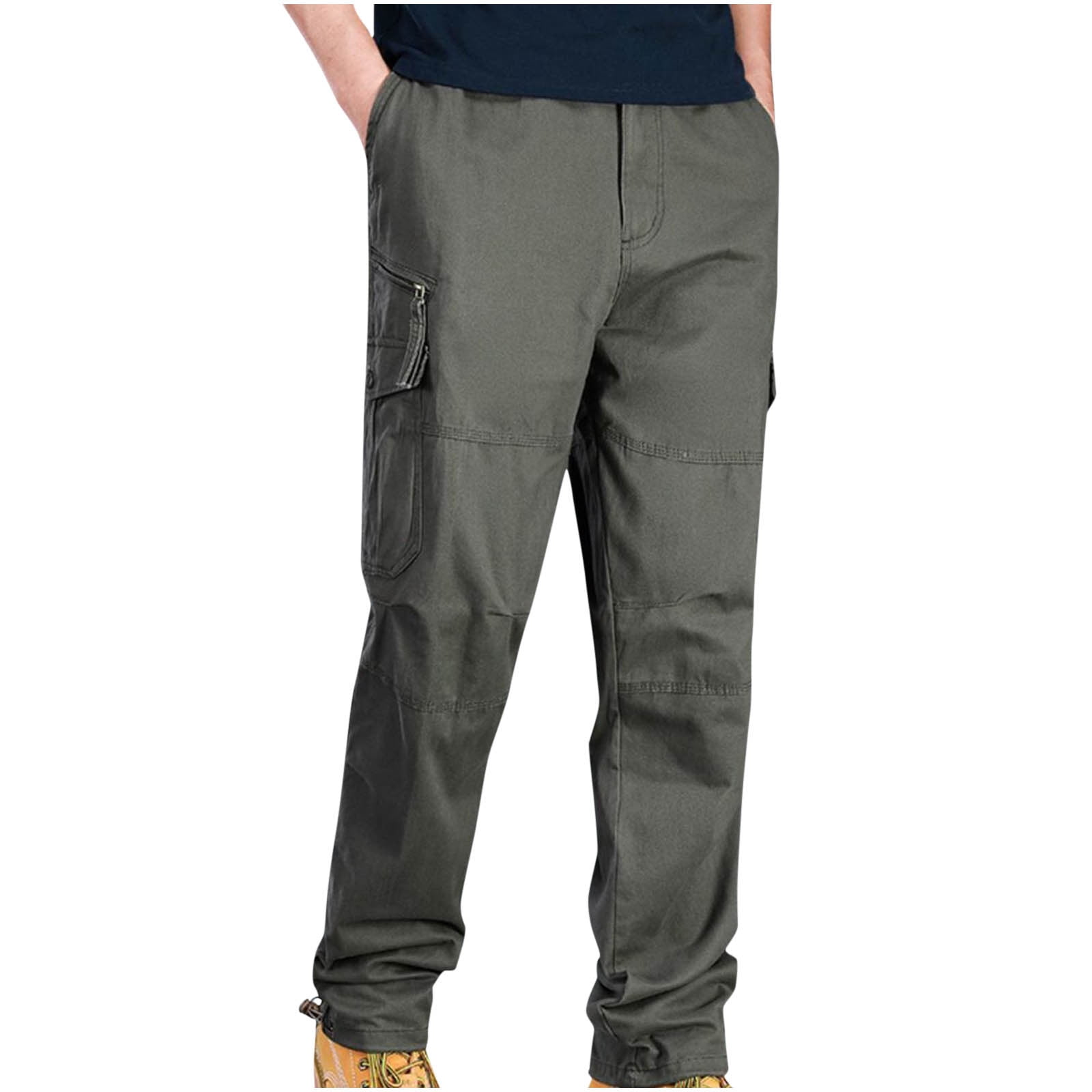 Dark Gray Cargo Pants Men'S Four Seasons Street Casual