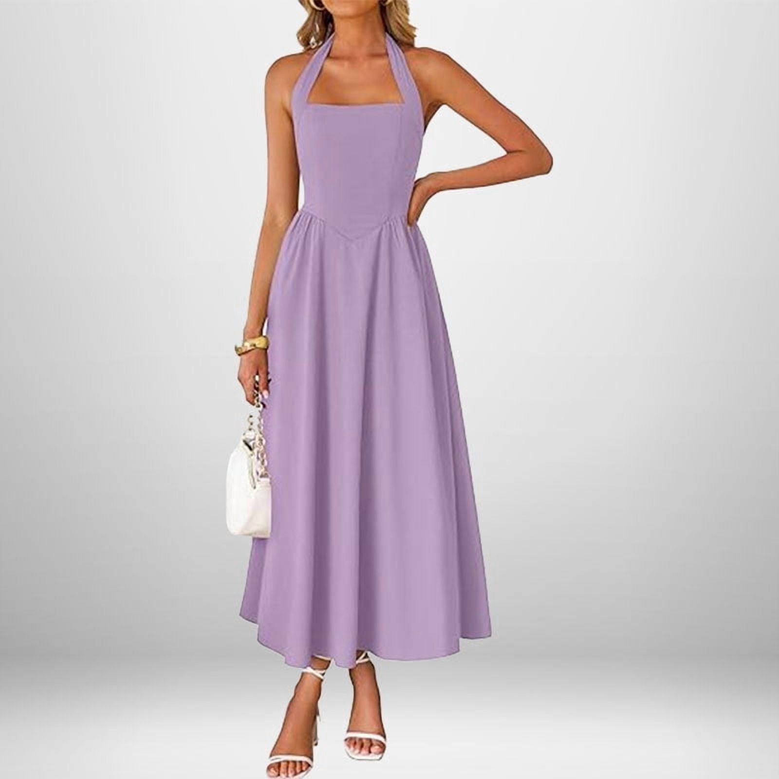 wide strap halter dress Wide Straps Halter Cut-out Pleats High Split Sheath Evening Dress