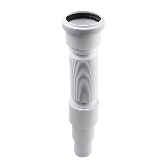 Spring Flexible Grey Waste Flush Pipe Drainage Tube Bathroom Kitchen Sink Siphon Waste Drain 50mm 1M Extendable Shower
